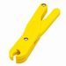 IDEAL 34-001 Safe-T-Grip 5-inch yellow insulated fuse puller, angled view