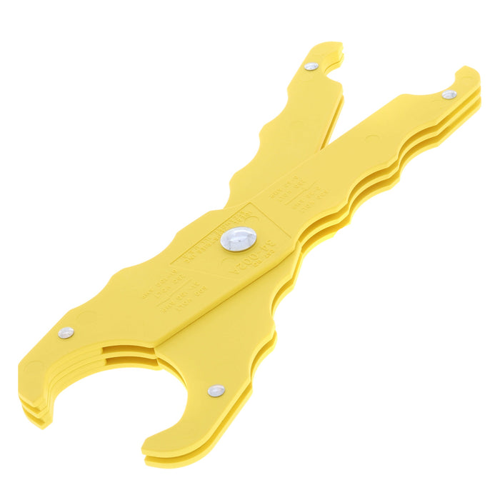 IDEAL 34-002 Safe-T-Grip medium fuse puller for 0–100A/250V and 600V cartridge fuses, insulated glass-filled polypropylene construction