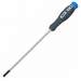 IDEAL 36-245 Slim Electronics 5/32-inch cabinet screwdriver with black and blue handle, angled view