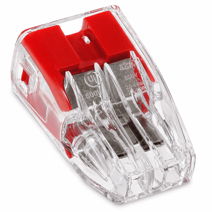 IDEAL Industries IDEAL 30-1032 In-Sure 2-Port Push-In Wire Connector Red 100 Pack 30-1032-100pk