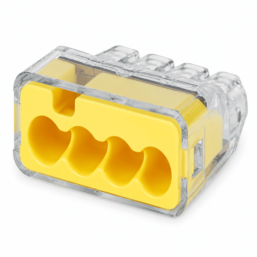 IDEAL INDUSTRIES IDEAL 30-1034 In-Sure Push-In Wire Connector Model 34 Yellow 100/Box 30-1034-100pk