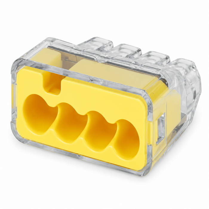 IDEAL INDUSTRIES IDEAL 30-1034 In-Sure Push-In Wire Connector Model 34 Yellow 100/Box 30-1034-100pk