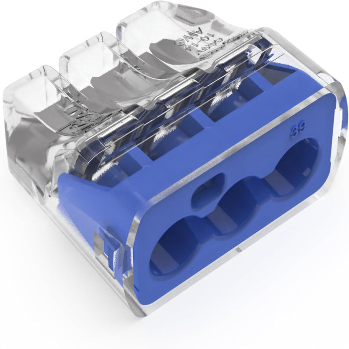 IDEAL INDUSTRIES IDEAL 30-1039 In-Sure Push-In Wire Connector Model 39 Blue 50/Box 30-1039