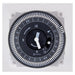 Intermatic GM40AV 24-hour electromechanical timer dial with programmable captive trippers.
