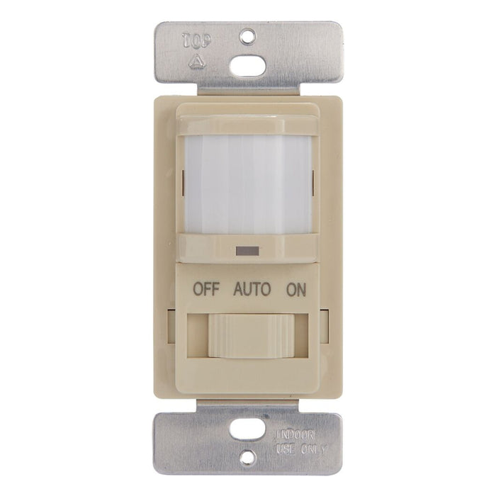 Intermatic IOS-DSIF-IV ivory PIR occupancy sensor shown without the wall plate.