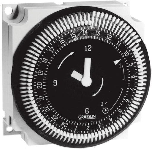 Intermatic Graesslin FM1STUZ-24U 24-Hour Panel Mount Timer 21A 24VAC FM1STUZ-24U