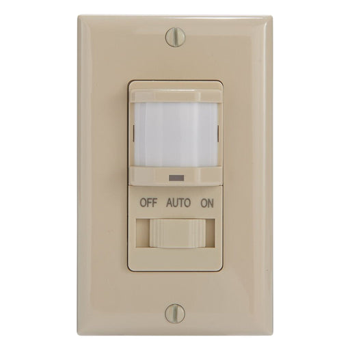 Intermatic Intermatic IOS-DSIF-IV In-Wall PIR Occupancy Sensor, Ivory, 120V IOS-DSIF-IV