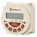 Intermatic PB314E electronic timer shown from the front with digital display and scheduling control buttons.