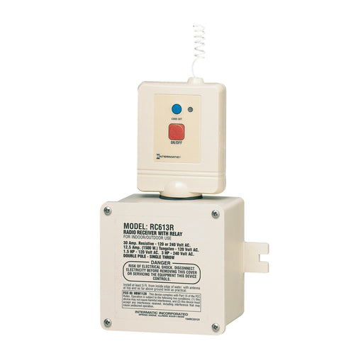 Intermatic Intermatic RC613R Heavy-Duty Radio Receiver 100 ft Range DPST RC613R