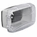 Intermatic WP3100C clear weatherproof receptacle cover shown from the front with cover closed.