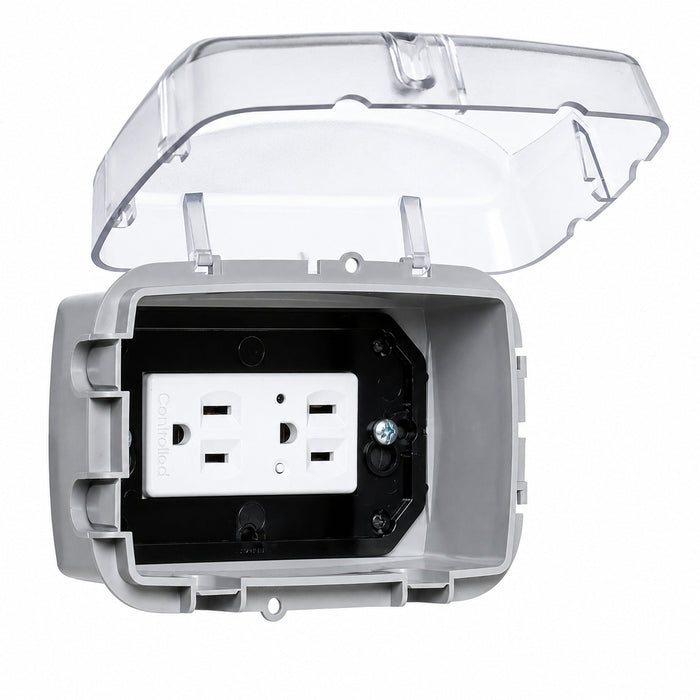 Intermatic Intermatic WP3100C 1-Gang While-In-Use Weatherproof Cover, Clear WP3100C