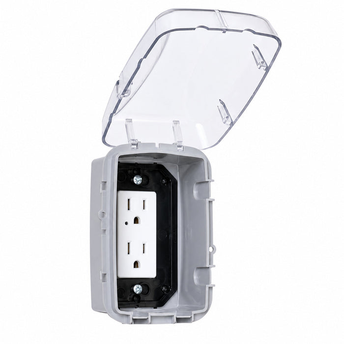 Intermatic Intermatic WP3100C 1-Gang While-In-Use Weatherproof Cover, Clear WP3100C