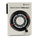 Intermatic HB114 24-hour heavy-duty plug-in mechanical timer, front view with scheduling dial and manual override.
