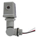 Intermatic K4221C thermal photocontrol alternate side view with threaded stem and wiring leads.