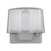 Intermatic WP5500C 4.75-inch double-gang clear/gray weatherproof in-use cover, front view.