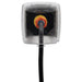 Intermatic WP5500C double-gang weatherproof cover with electrical cord connected, front view.
