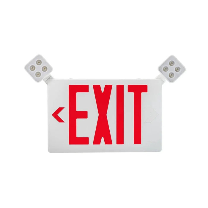 Keystone Keystone Emergency Exit Combo Light Surface Mount 120-277V Remote Capable Single Or Dual Facing Red Or Green Letters KT-EC-TP2-WH3RGW-SU-RC