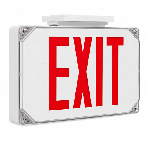 Keystone Keystone KT-EX-TP2-WH3RL-SD LED Exit Sign Single/Double Face Wet Rated 120/277V KT-EX-TP2-WH3RL-SD