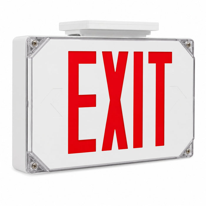 Keystone Keystone KT-EX-TP2-WH3RL-SD LED Exit Sign Single/Double Face Wet Rated 120/277V KT-EX-TP2-WH3RL-SD