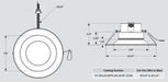 Keystone Keystone KT-RDLED30PS-8A-9CSF-CDIM 8" LED Recessed Downlight KT-RDLED30PS-8A-9CSF-CDIM