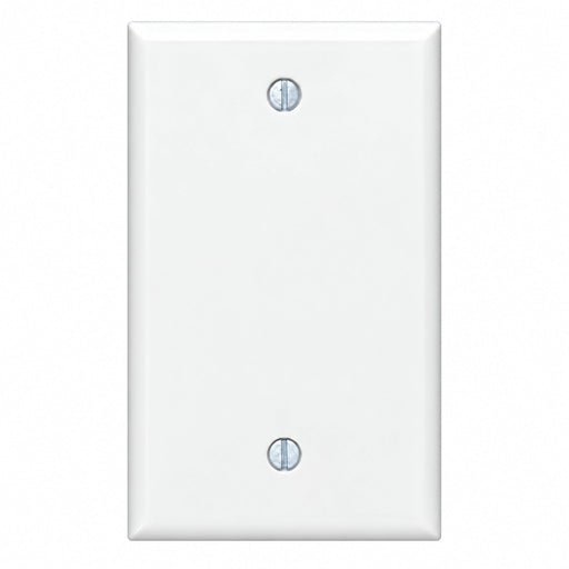 Leviton Leviton 80714-W 1-Gang Blank Wallplate Standard Size White 002-80714-W