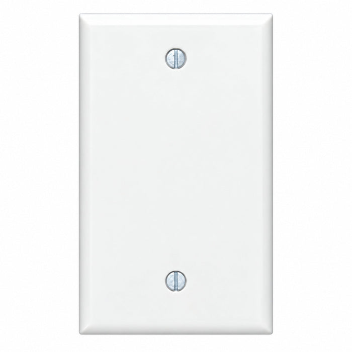 Leviton Leviton 80714-W 1-Gang Blank Wallplate Standard Size White 002-80714-W