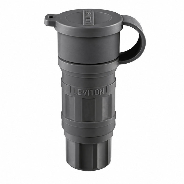 Leviton Leviton 15W47-B Wetguard 5-15R Watertight Connector, 15A 125V, Black 15W47-B