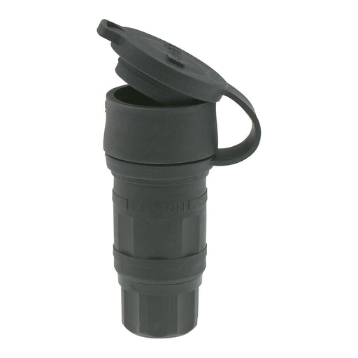 Leviton Leviton 15W47-B Wetguard 5-15R Watertight Connector, 15A 125V, Black 15W47-B