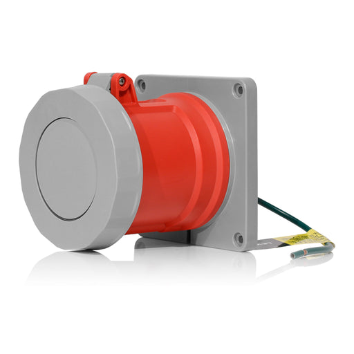 Leviton Leviton 460R7WLEV IEC Pin & Sleeve Receptacle 60A 480V 3-Phase 460R7WLEV