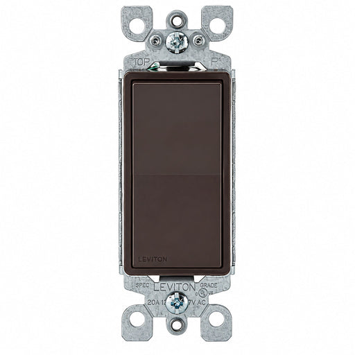 Leviton Leviton 5601-2 Decora Single-Pole Rocker Switch 15A 120/277V Brown 5601-2