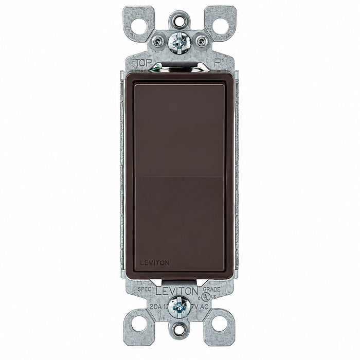 Leviton Leviton 5601-2 Decora Single-Pole Rocker Switch 15A 120/277V Brown 5601-2