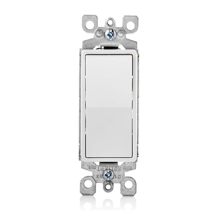 Leviton Leviton 5603-2W Decora 3-Way Rocker Switch 15A 120/277V White 5603-2W