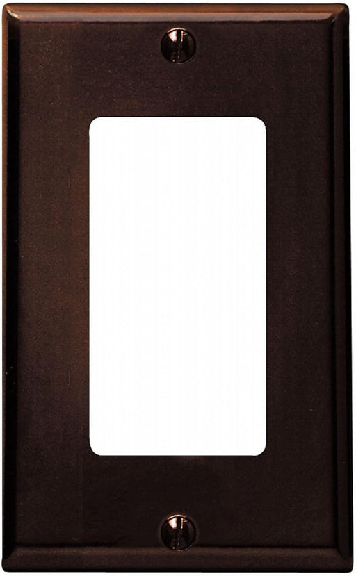 Leviton Leviton 80401 1-Gang Decora/GFCI Standard Wallplate, Brown 80401