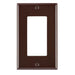 Leviton Leviton 80401 1-Gang Decora/GFCI Standard Wallplate, Brown 80401