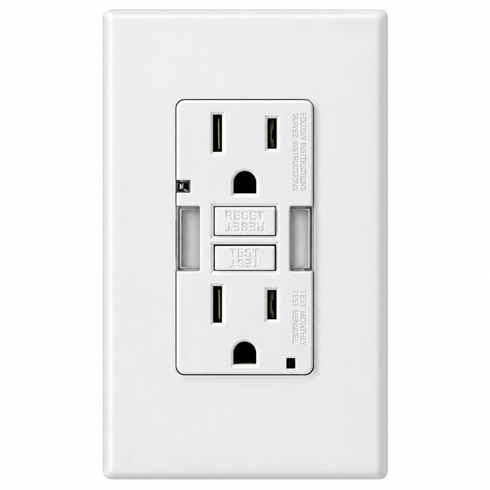 Leviton Leviton GFNL1-W SmartlockPro GFCI Receptacle with Guide Light, 15A 125V, White GFNL1-W