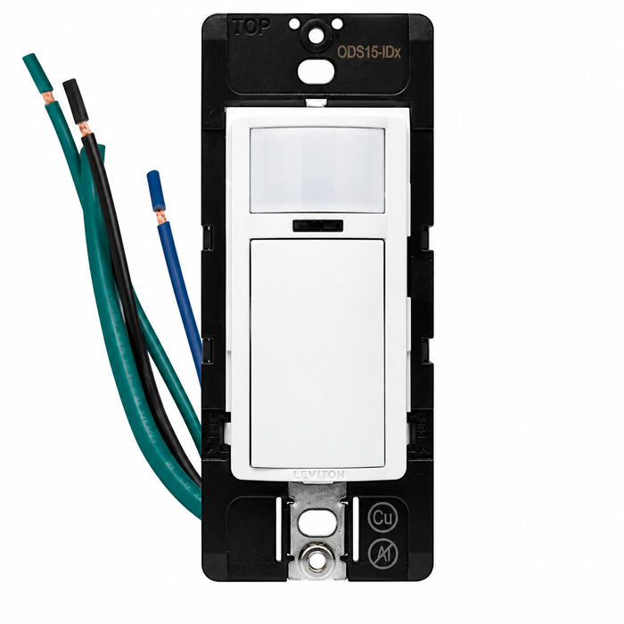 Leviton Leviton ODS15-IDW Smart Wallbox PIR Occupancy/Vacancy Sensor 120-277V White ODS15-IDW