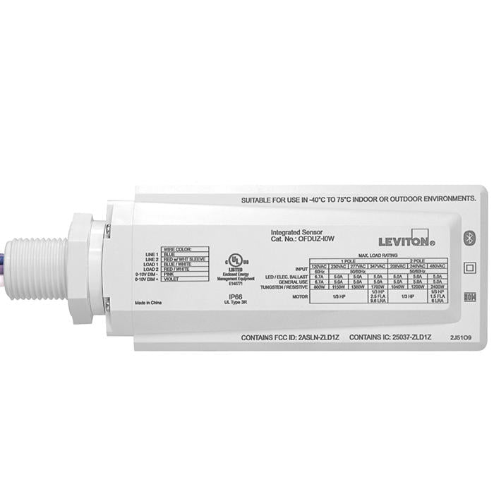Leviton Leviton High Bay Sensor Occupancy Detection For Fixtures In Warehouses And Industrial Facilities OFD1Z-ISW