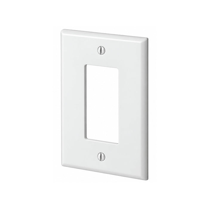 Leviton Leviton PJ26-W 1-Gang Decora/GFCI Midway Nylon Wallplate, White PJ26-W