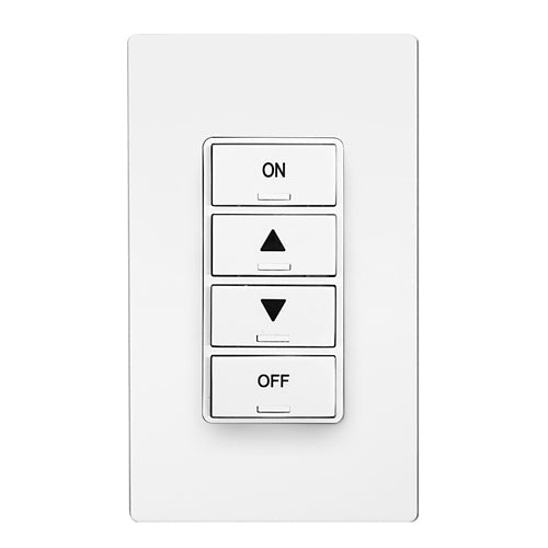 Leviton Leviton PLVSW - 4LW 4 - Button Keypad ON/OFF Raise/Lower White PLVSW-4LW