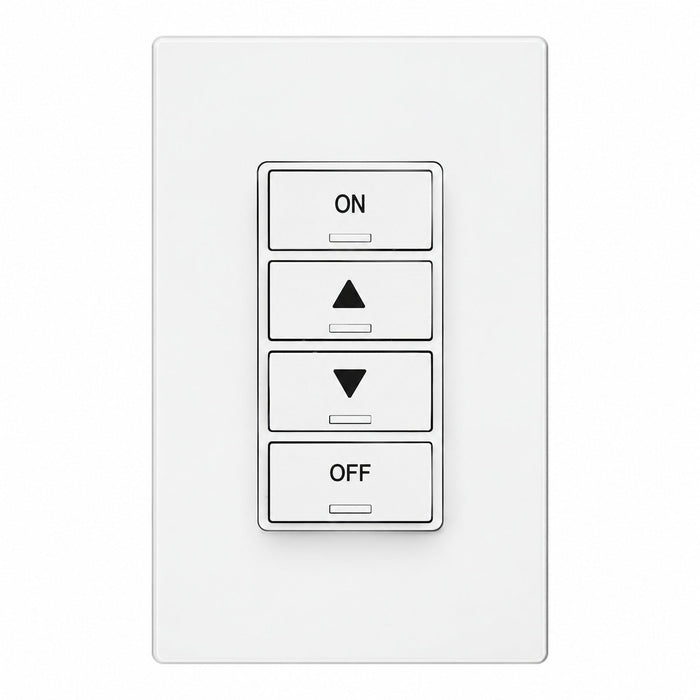 Leviton Leviton PLVSW-4LW 4-Button Low-Voltage Lighting Control Keypad White PLVSW-4LW