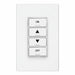 Leviton Leviton PLVSW-4LW 4-Button Low-Voltage Lighting Control Keypad White PLVSW-4LW