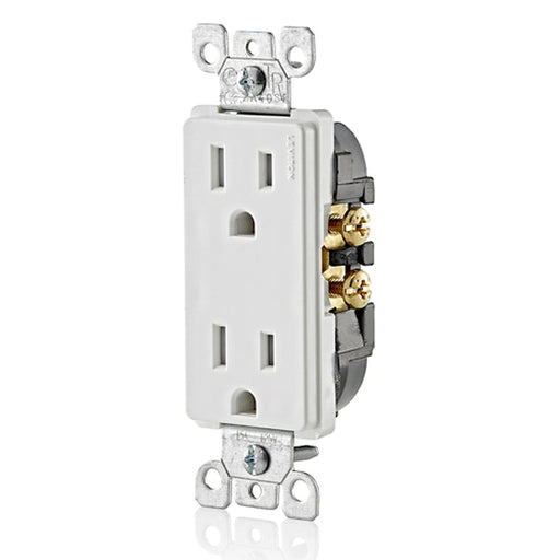 Leviton Leviton T5325-W Decora Tamper-Resistant Duplex Receptacle 15A 125V White T5325-W