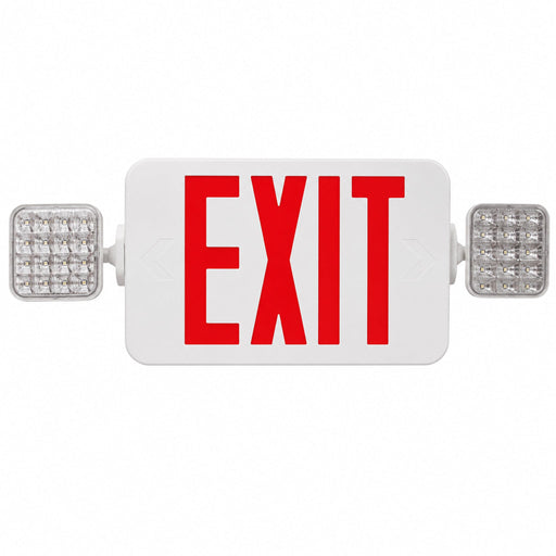 MaxLite MaxLite EXC-RSQWRC Emergency Exit Combo Fixture Red Letters NiCad 90-Minute Backup EXC-RSQWRC