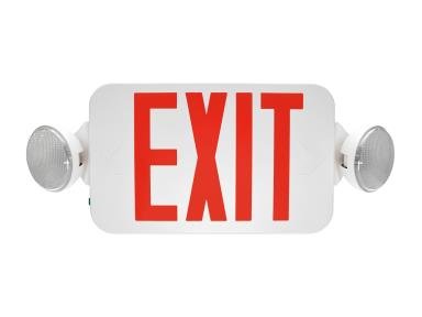 MaxLite MaxLite EXC-RWRC LED Emergency Exit Combo Remote Head Thermoplastic White 120-277V EXC-RWRC