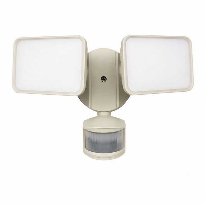 MaxLite MaxLite MSL2HW 2-Head LED Security Light with PIR Motion Sensor & Photocell 28W 5000K MSL2HW