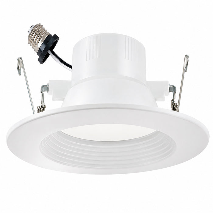 MaxLite RR6149CSW 5"/6" LED downlight retrofit, white, front angled view