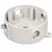 Morris Morris 36612 4-Inch Round Weatherproof Box, 5-Hole 1/2-Inch, White 36612