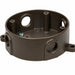 Morris Morris 36614 4-Inch Round Weatherproof Box, 5-Hole 1/2-Inch, Bronze 36614