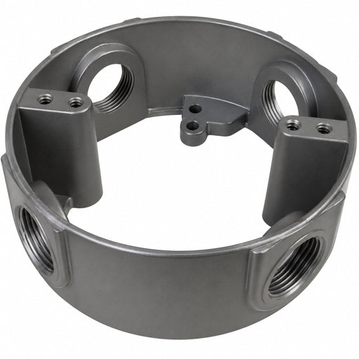 Morris Morris 36720 4" Round Weatherproof Box Extension 4-Hole 3/4" Gray 36720