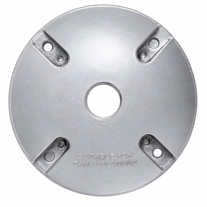 Morris Morris 36810 4" Round Weatherproof Cover 1-Hole 1/2" Gray 36810